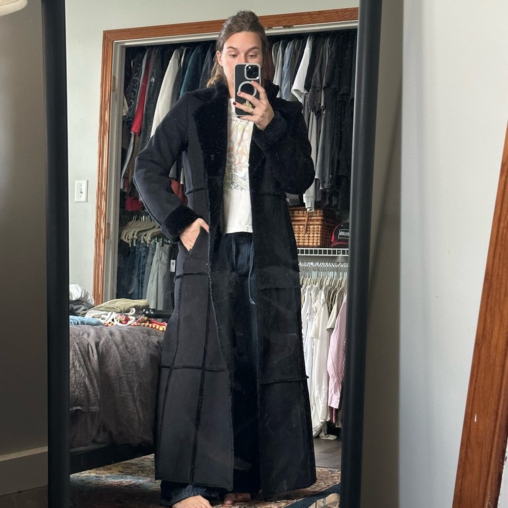 Marc New York Black Shearling Jacket